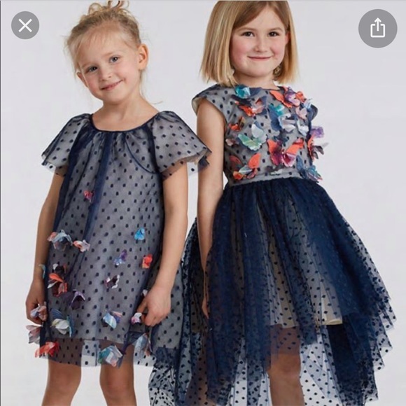 Halabaloo Other - Halabaloo Dot Butterfly High/Low Dress Size 3T